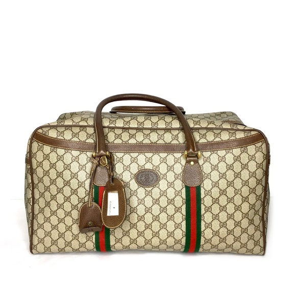Authentic Gucci XL unisex travel bag brown monogram coated canvas - Picture 2 of 16